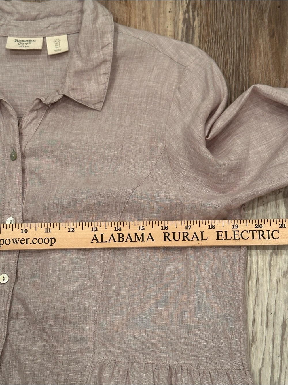 100% Linen Shirt Dress Long Sleeve MIDI Breathable Flowy Pockets Staple Sz S - Picture 4 of 14